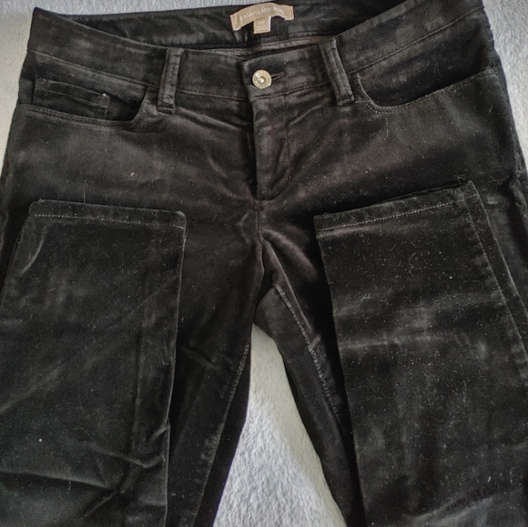 *SOLD* Banana Republic Black Velvet Pants - Picture 2 of 4